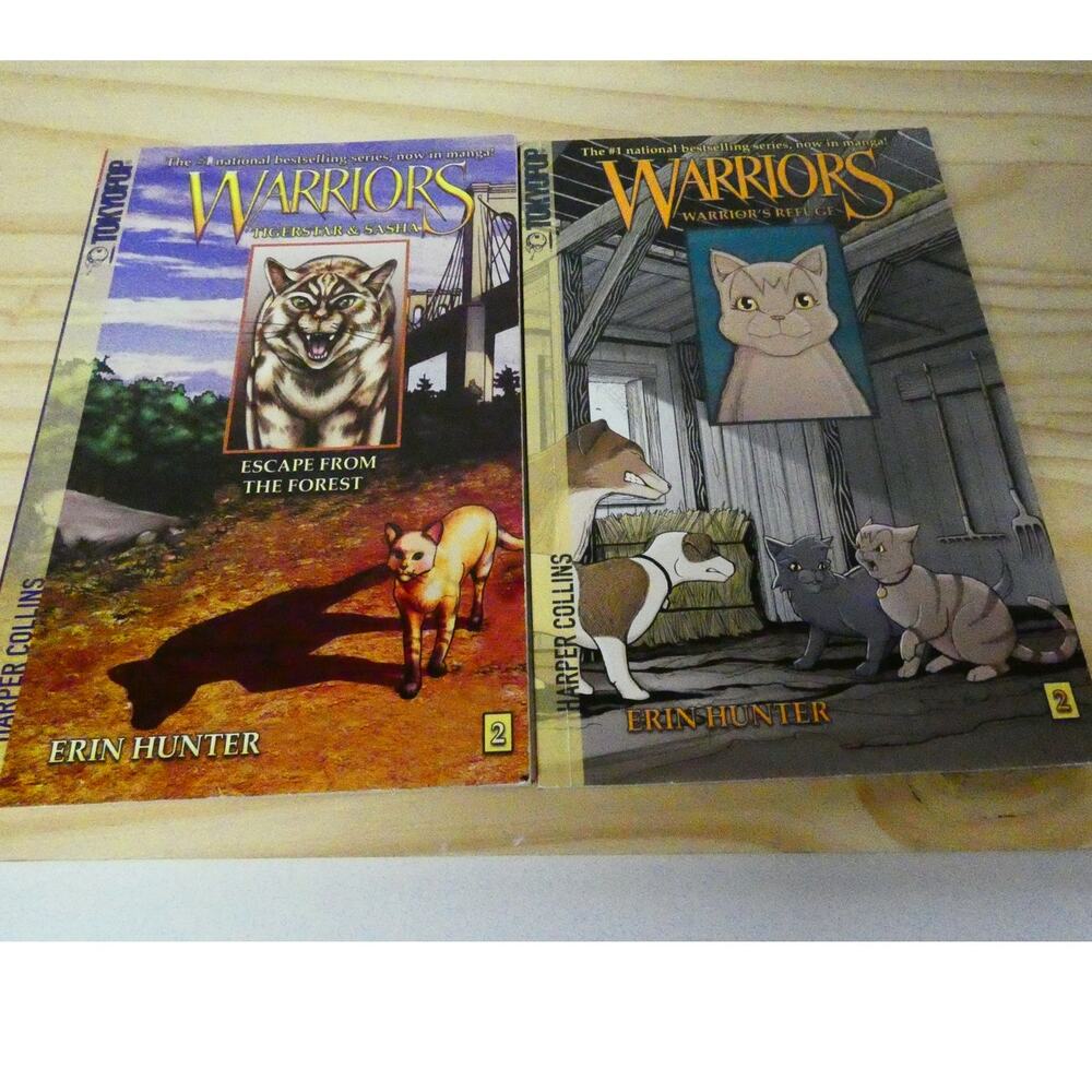 Manga Warriors 2 Books Tokyo Pop Warrior's Refuge Escape From Forest Paperbacks